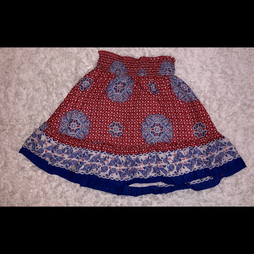Old Navy XS, red, white and blue skirt